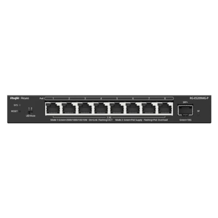 reyee es209mg p switch 5xmgb poe 1xsfp+ 130w
