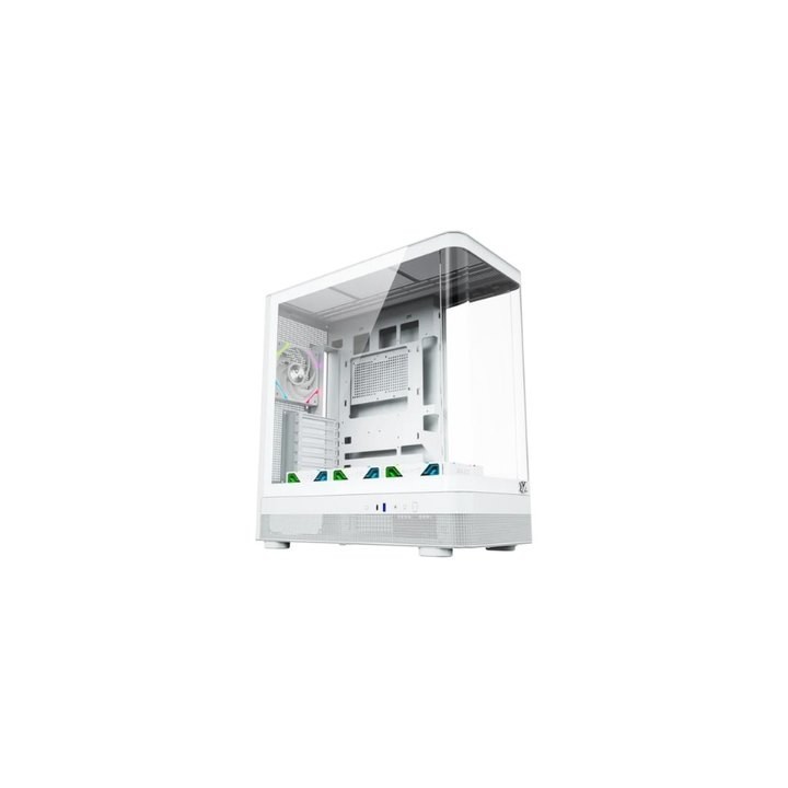 torre atx xyz quantum white 4xvent 120mm argb cpu max 180mm gpu max 400mm