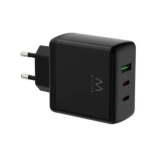 ewent cargador gan fast 65w 2 usb c pd 1usb a qc