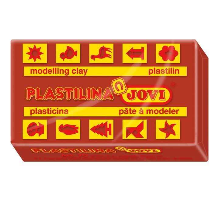 pastilla plastilina jovi 50g marron 7009