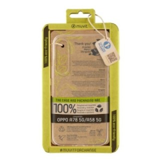 muvit funda muvit recycletek para oppo a78 5g   a58 5g transparente