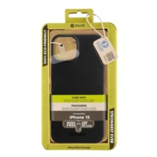 muvit funda muvit recycletek para apple iphone 15 negra