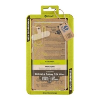 muvit funda muvit recycletek para samsung galaxy s24 ultra transparente