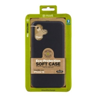 muvit funda muvit recycletek para apple iphone 16 negra