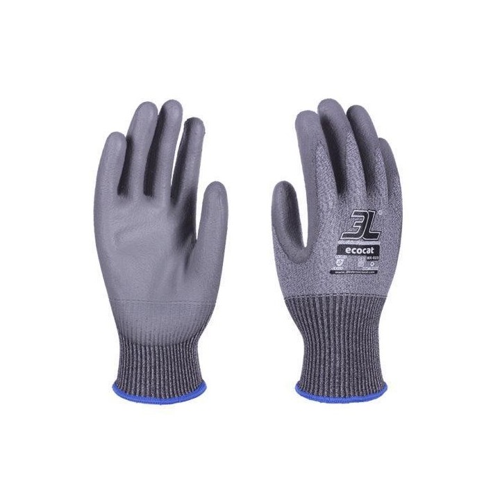 guantes seg. mecanico 3l ecocat t.8 wx 023 pack  12 unidades