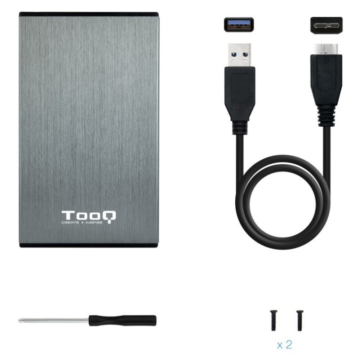 tooq tqe 2527g caja hdd 2.5 usb 3.1 gen1/usb 3.0