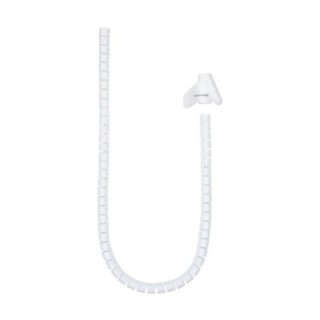nanocable organizador cables flex. 25mm 1 m blanco