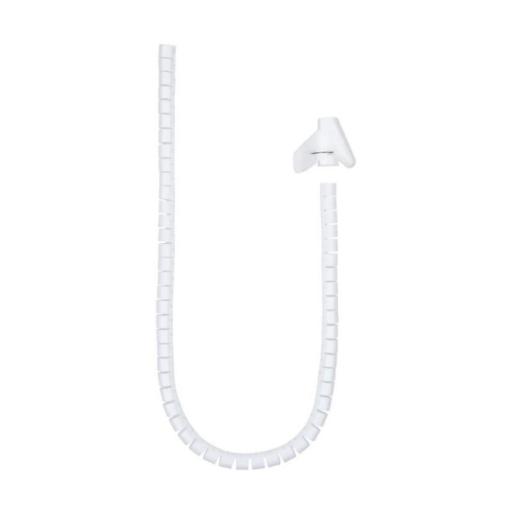 nanocable organizador cables flex. 25mm 1 m blanco