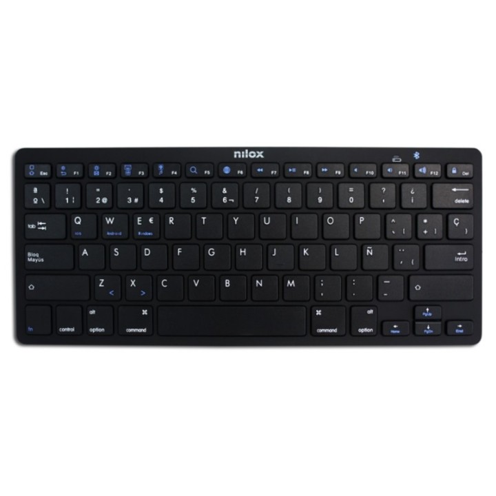nilox teclado nilox nxkb01b bluetooh negro