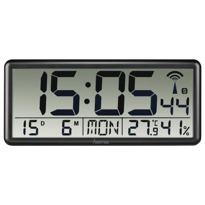 reloj digital hama jumbo negro