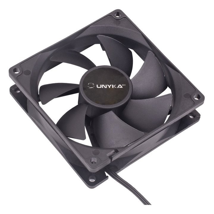 unykach ventilador de caja unyka 90mm color negro 7 aspas