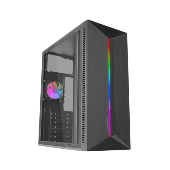 mars gaming caja ordenador mars gaming mcblaze atx argb cristal templado negra