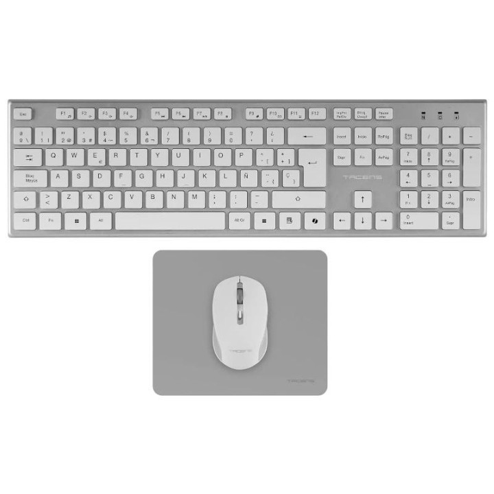 tacens 3en1 teclado+rat?n+alfom inal?mbrico blanco