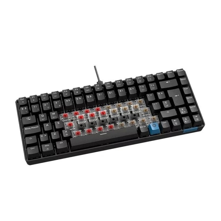 hiditec teclado gaming gm1k switches red