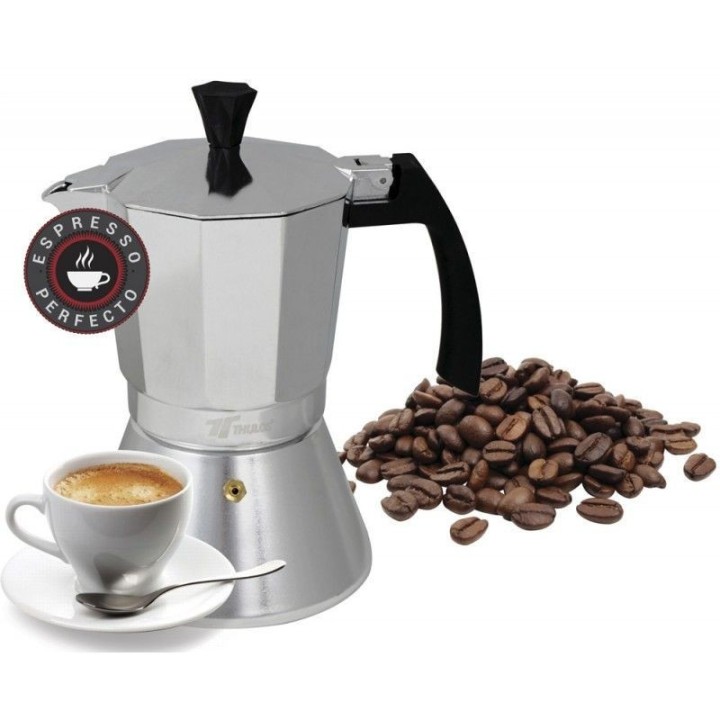 thulos cafetera induccion thulos th   ci09t 9 tazas plateada