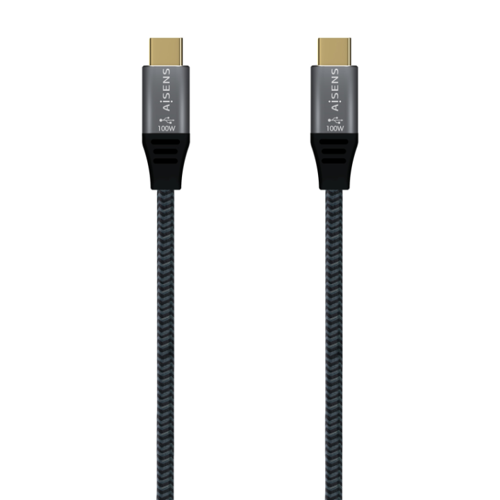 cable usb 3.2 aisens usb 3.2 gen2x2 alu 20gbps 8k30hz 5a 100w usb c 0.6m