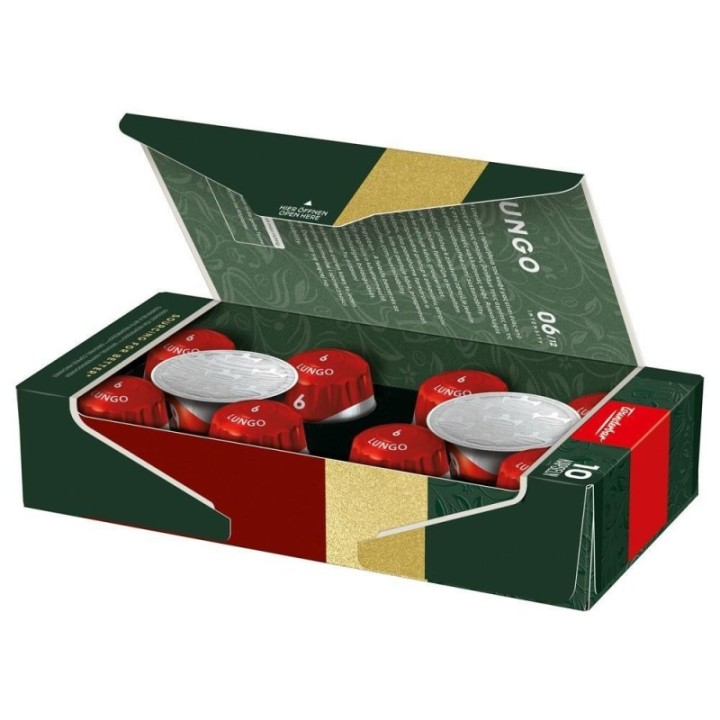 c.10 capsu. jacobs lungo 6 clasico nespresso