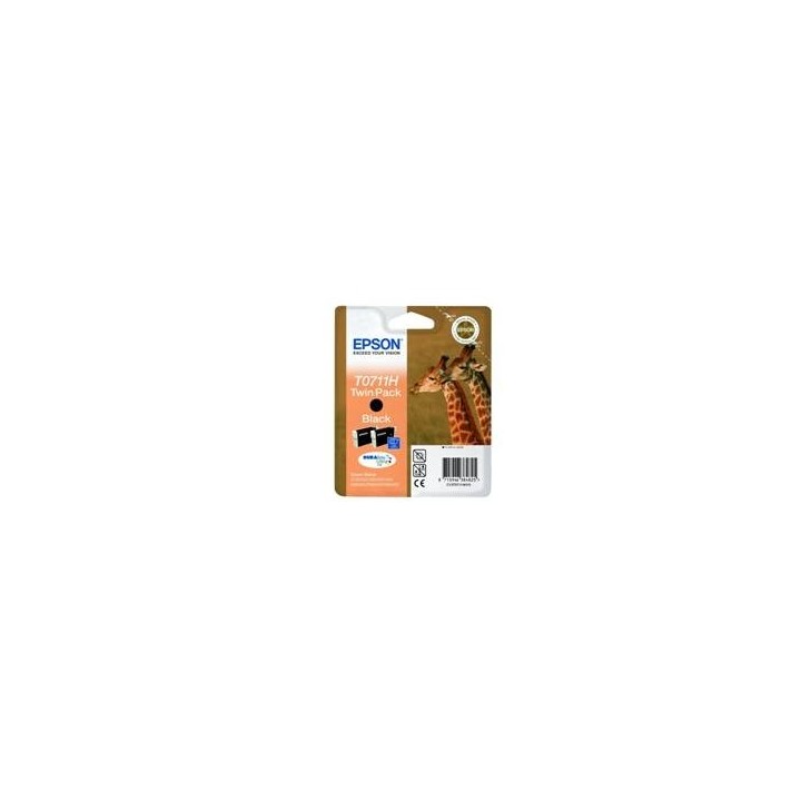 epson pack 2 tintas  epson c13t07114h10 negro gran capacidad pack de 2 unidades    jirafa