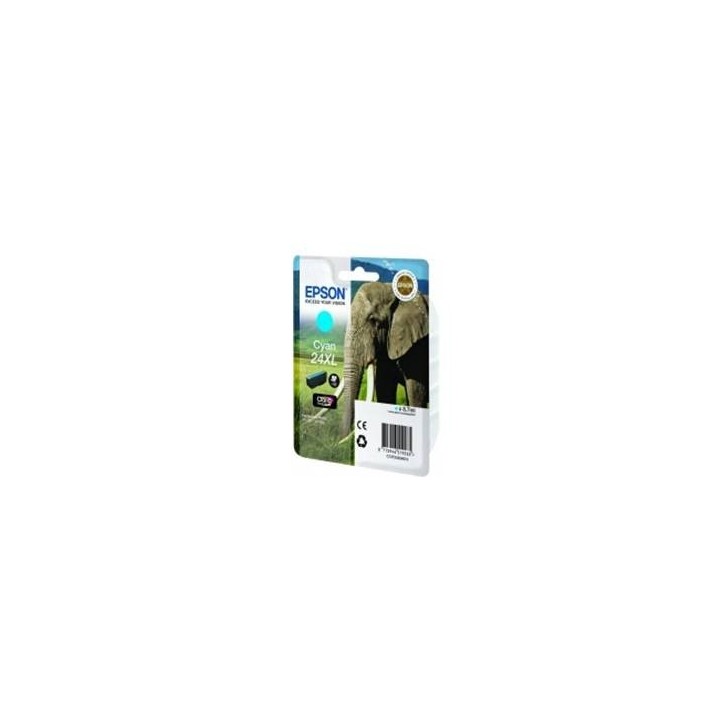 epson cartucho tinta epson t243240 cian xl xp   750 c13t24324010    elefante