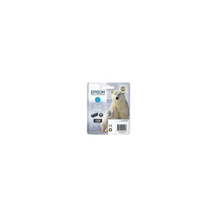 epson cartucho tinta epson t263240 cian xl xp   600   605   700   800    oso polar