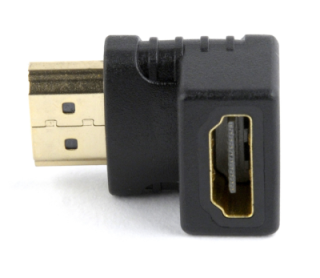 adaptador gembird hdmi hembra a hdmi macho 90? angulo abajo