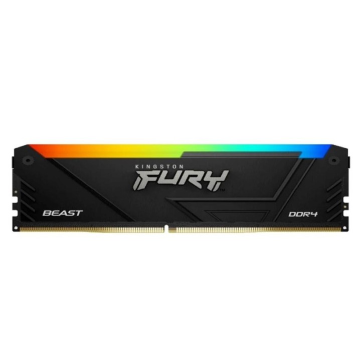 kingston memoria ram kingston fury beast rgb ddr4 3200mhz 16gb cl17