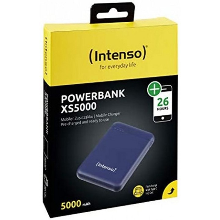 intenso powerbank xs5000 externa 5000mah azul