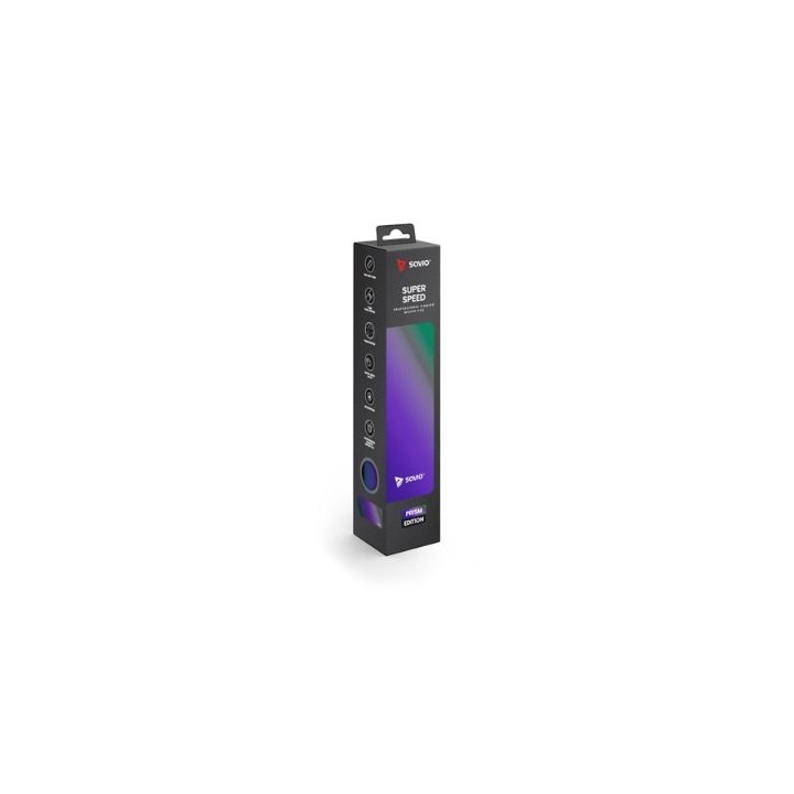 alfombrilla gaming l savio prism edition 700x300x3mm super speed impermeable surface