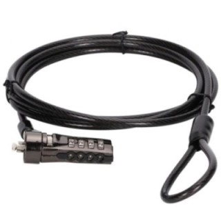 conceptronic cable seguridad conceptronic combinacion 4 digitos para portatiles 1.8m