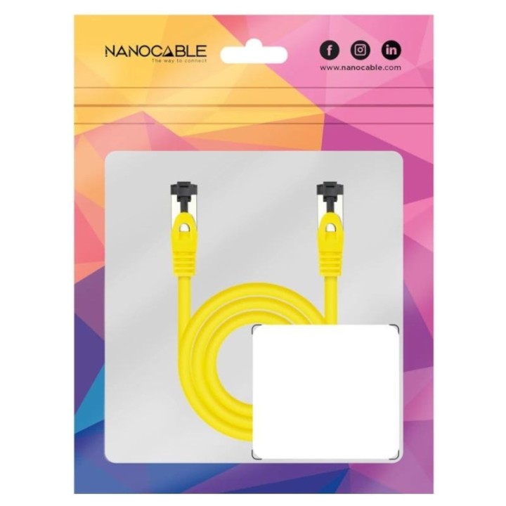 nanocable cable red cat. 8.1 2ghz sstp amarillo 2m