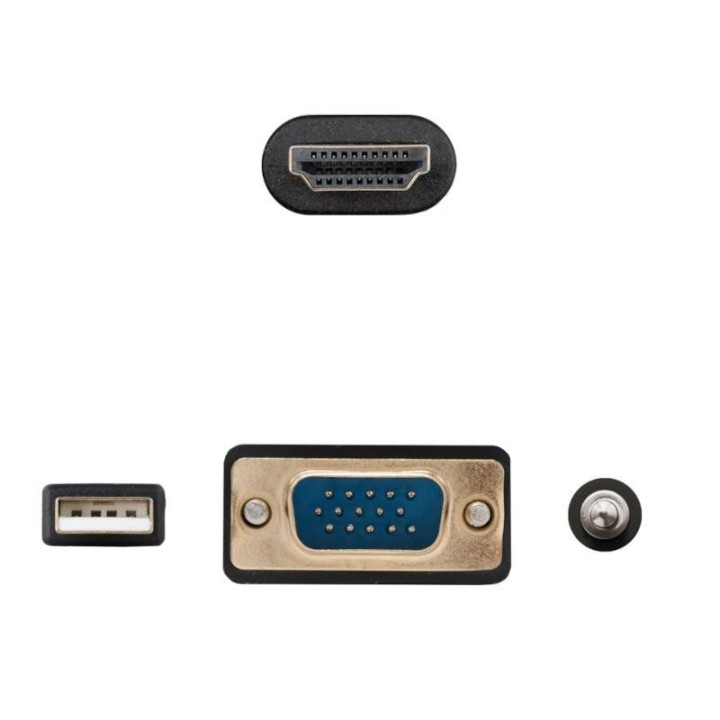 nanocable conversor vga+audio a hdmi m m 1,8 m