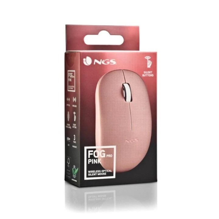 ngs raton fogpro inalambrico rosa