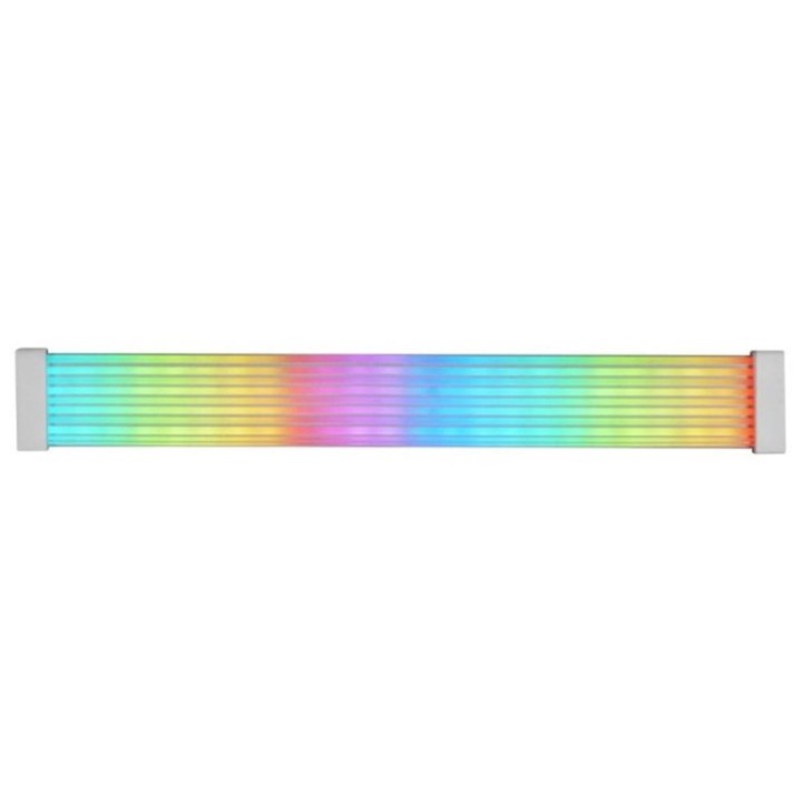 mars gaming extensor de cable argb mars gaming mca   16 pin  8+8  silicona flexible