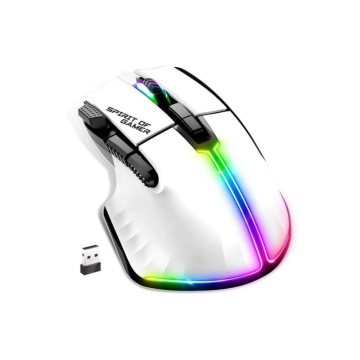 spirit of gamer ratÃ³n inalambrico pro m5 white