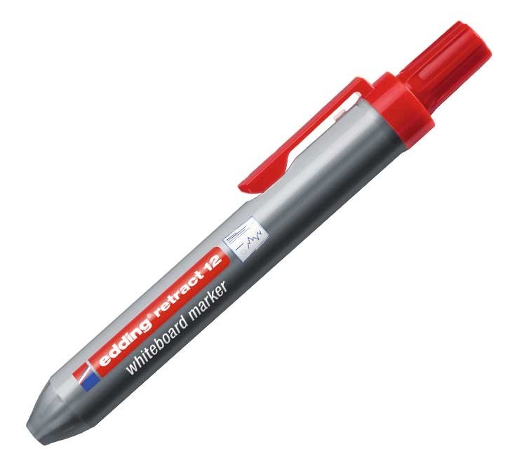 marcad. piza bl edding retract 12 1.5 3mm rojo