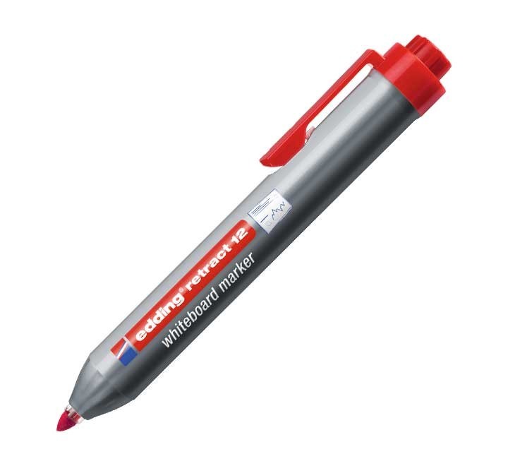 marcad. piza bl edding retract 12 1.5 3mm rojo