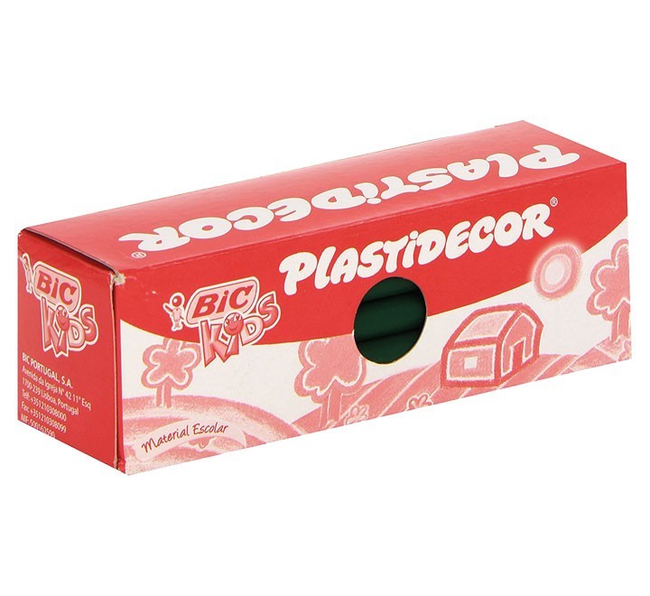 est. 25 lapiz cera bic plastidecor verde osc