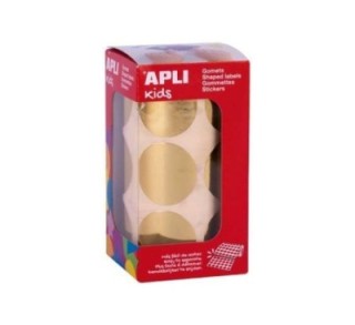 rollo gomets apli redon. 33mm metal oro