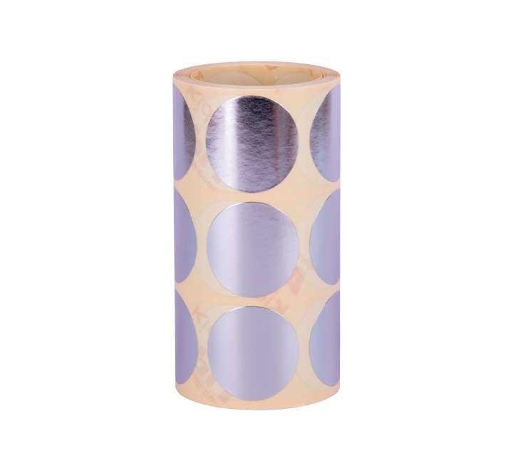 rollo gomets apli redon. 33mm metal plata