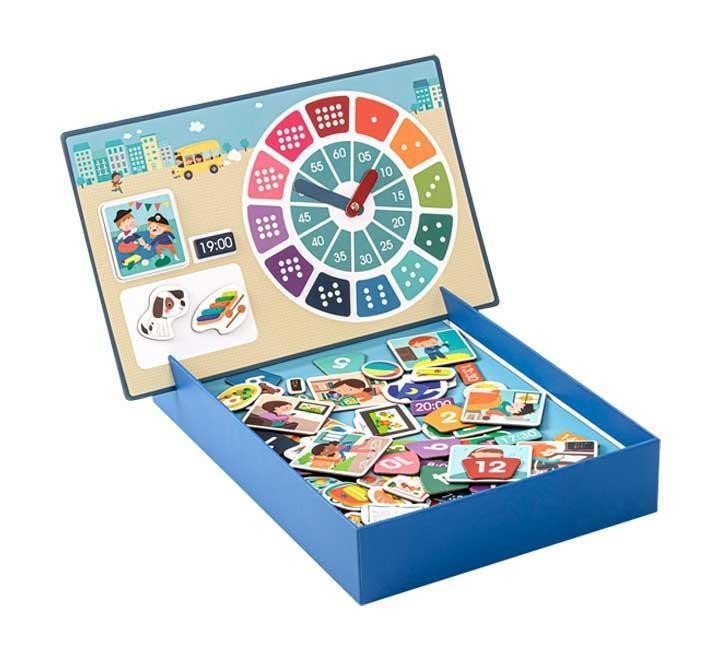 juego 96 pz. magneticas apli kids las horas