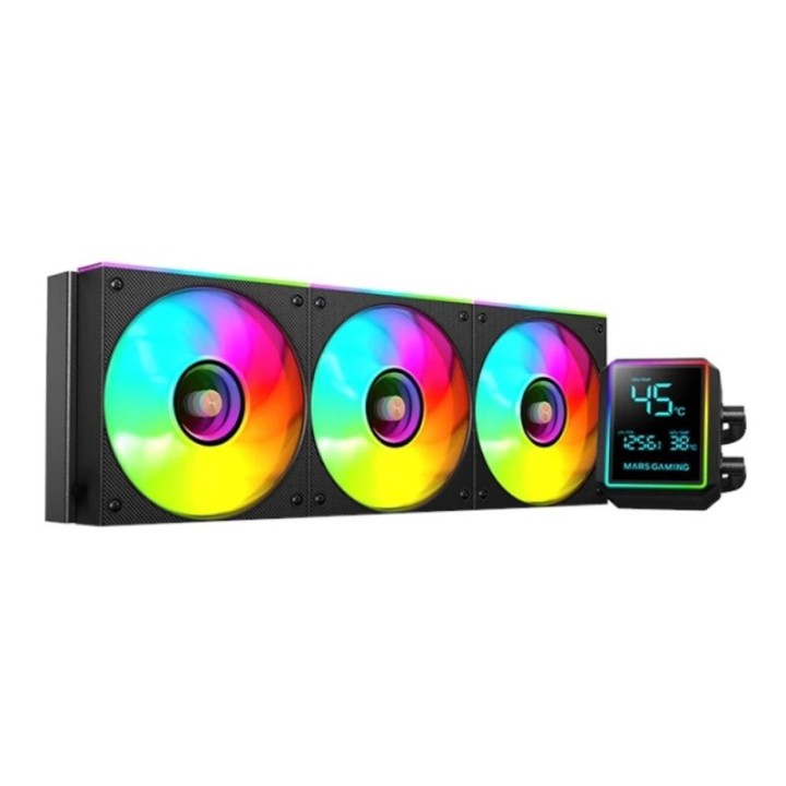 mars gaming kit refrigeracion liquida mars gaming mllcdpro360 aio argb 3x 120mm negra
