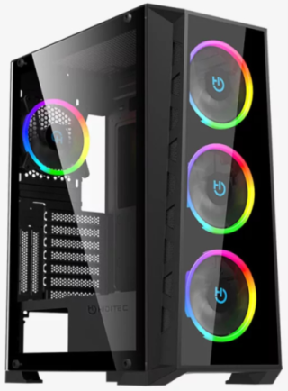caja atx hiditec mh12 glass argb usb 3.1 type c