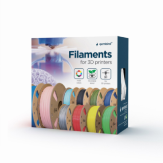 filamento abs gembird negro, 1,75 mm, 1 kg