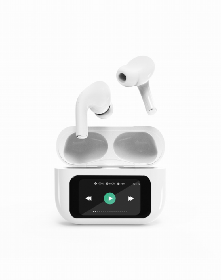 auriculares gembird tws lcd anc 01 w blanco bt