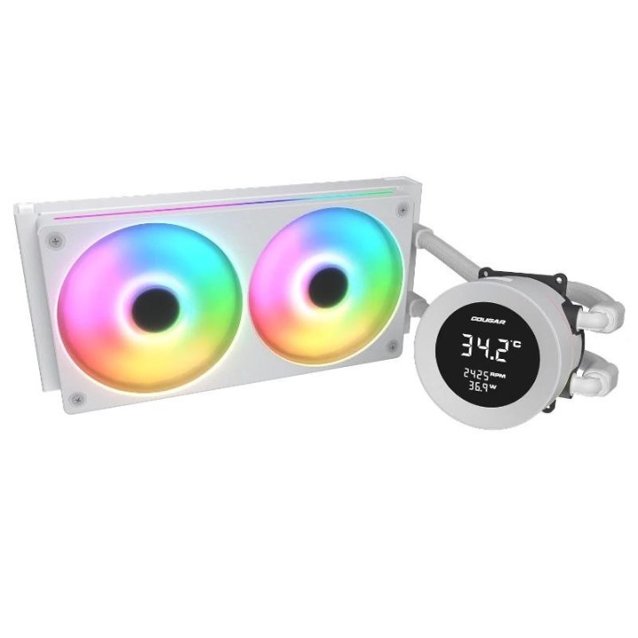 cougar ref. liquid.poseidon vistek argb 240 white