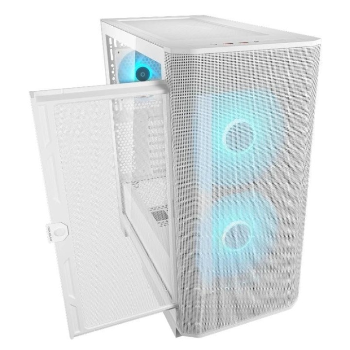 cougar caja semitorre airface flo rgb white