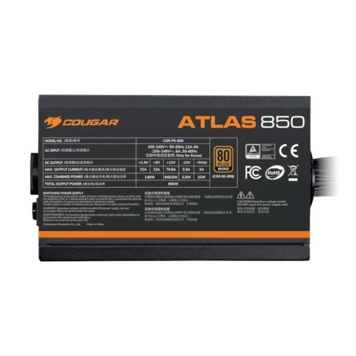 cougar fuente alim atlas 650 80+bronze 24 pin