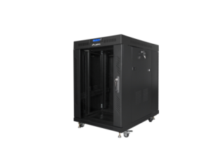 armario lanberg rack 19? 15u 800x1000 lcd puerta cristal flat pack negro