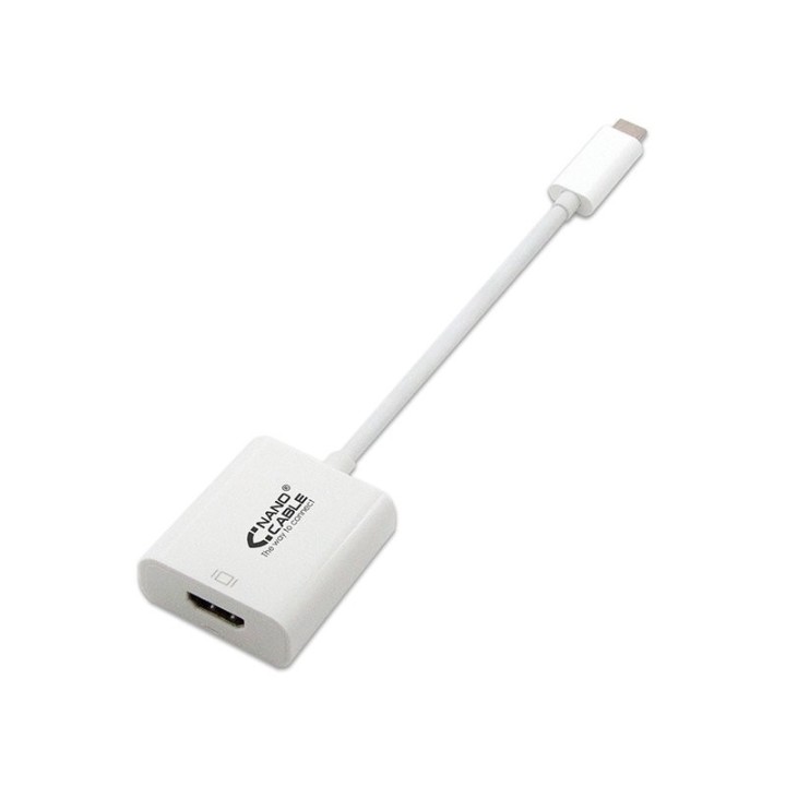 nanocable conversor usb c a hdmi 4k, 15 cm