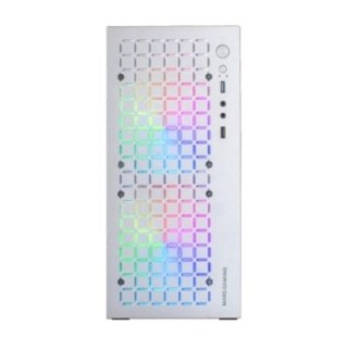 mars gaming caja ordenador mars gaming mccore matx frgb cristal templado blanco